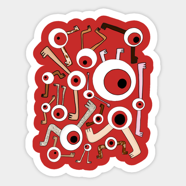 Eyeball boiz Sticker by Kooli0art
